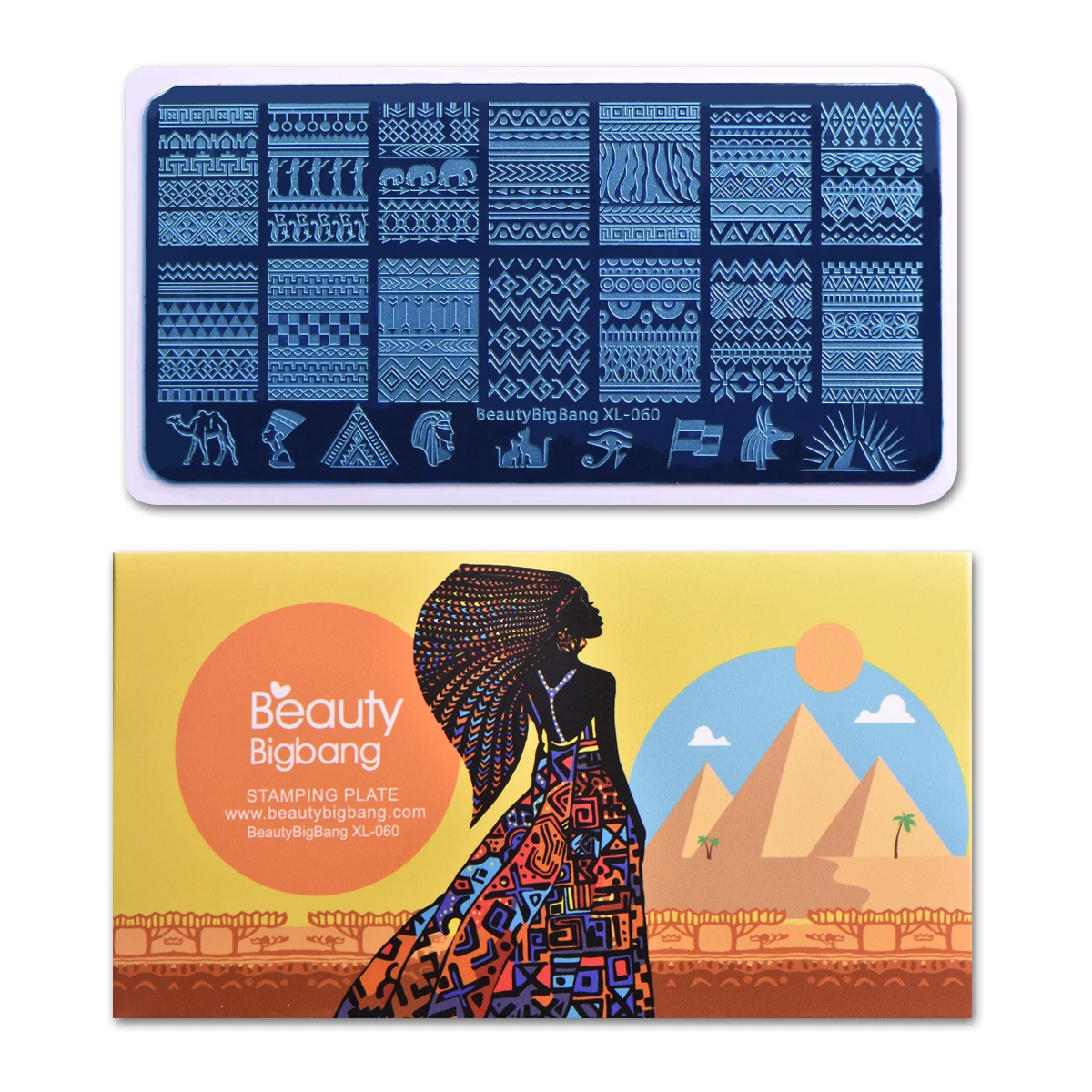 BEAUTYBIGBANG 6*12 см Прямоугольный геометрический Египетский мультяшный штамповочный