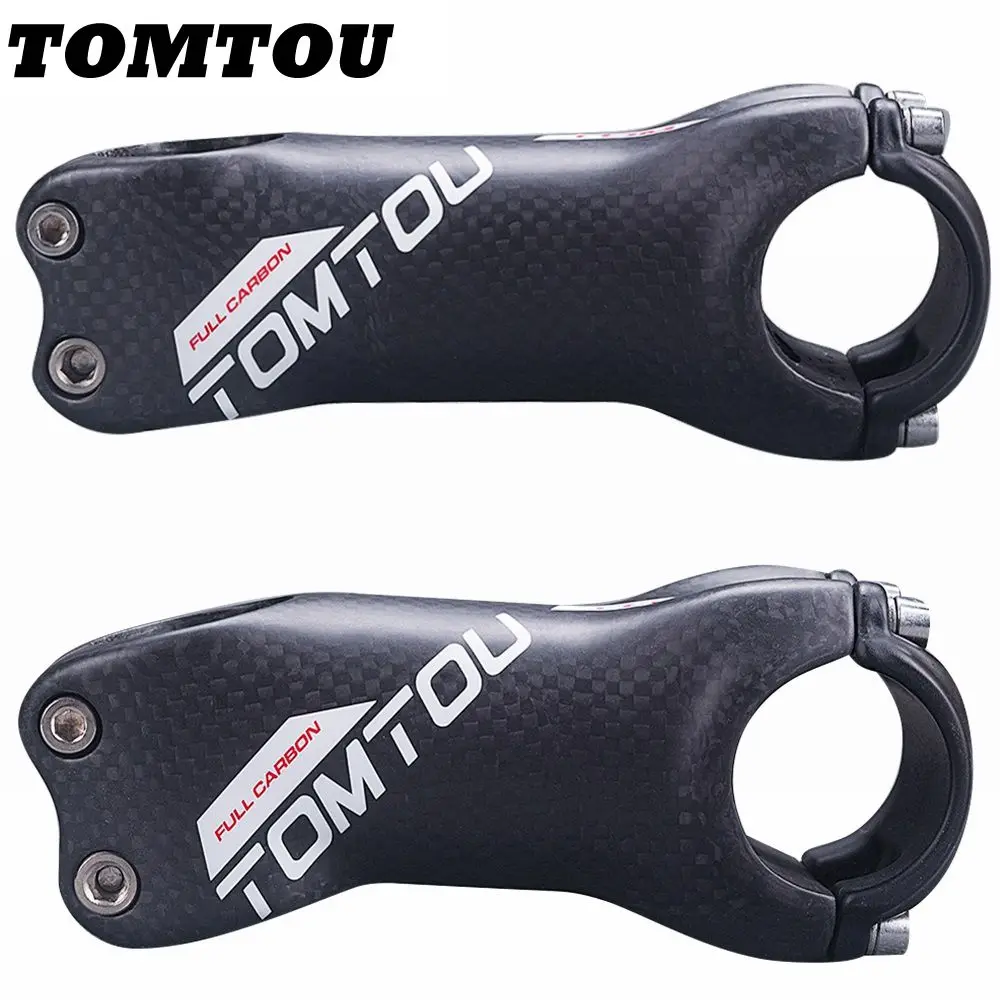 

TOMTOU Full Carbon Bicycle Stem 6 or 17 Degrees Steerer Tube Diameter 28.6mm Bike Parts 3K Matte White