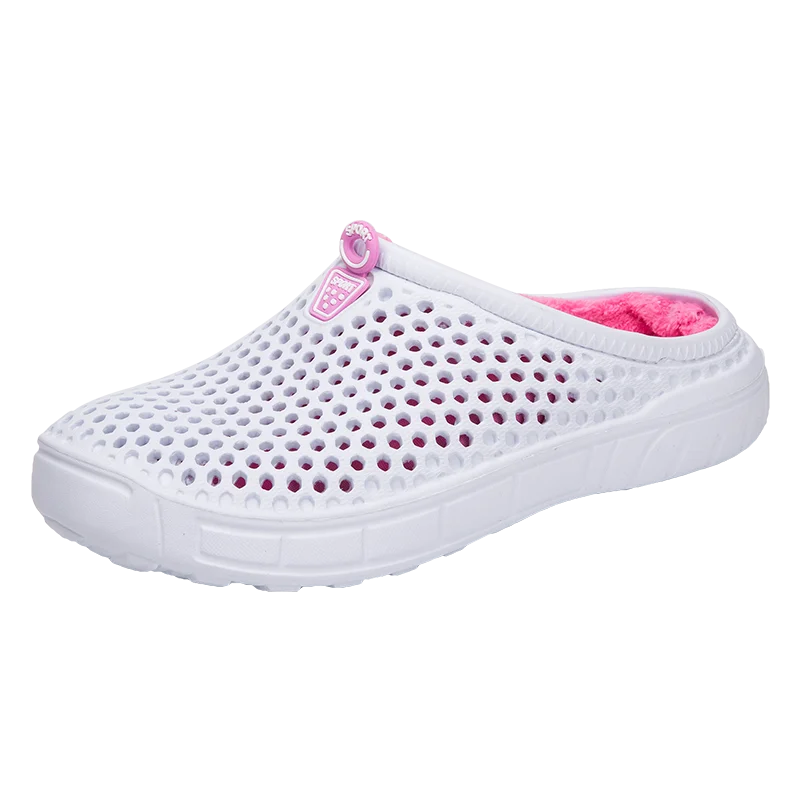 

New winter products for couples home winter hot style hole shoes garden shoes plus velvet thickening 36-46 yards