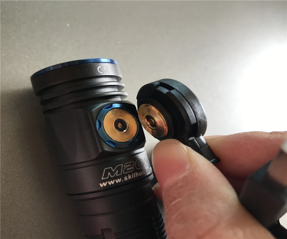 Магнитный usb фонарик Skilhunt M200 перезаряжаемый EDC XPL Cree светодиодный 18650 высокой