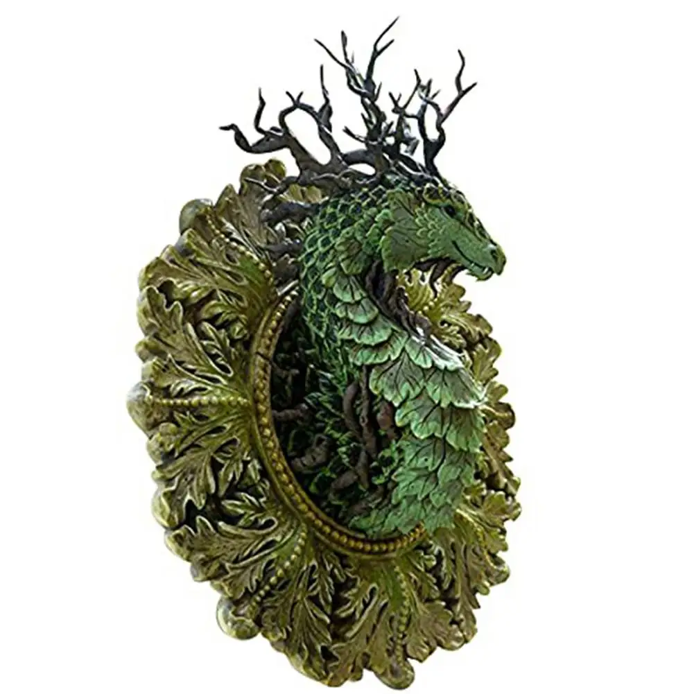 

Forest Dragon Resin Statues Wall Decor For Home Indoor And Outdoor Patio Porch For Dragon Lovers Home Decoration