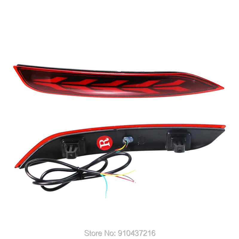 

Rear Bar Light LED Foglight Streamer Steering Brake Bumper Light for Volkswagen POLO 2014-2018