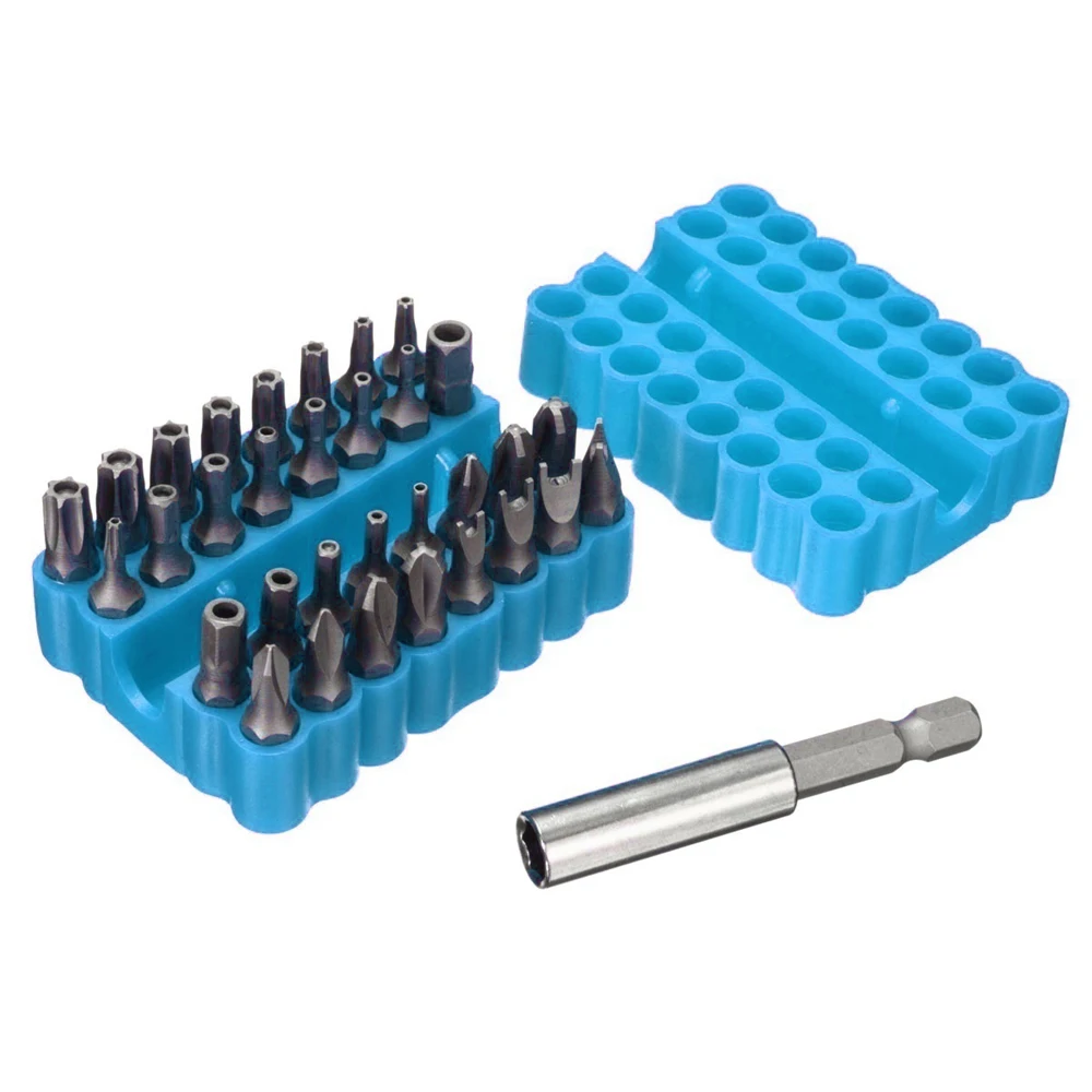 33 шт. Набор шестигранных звездочек CRV6150 Torx с магнитным держателем для сверл