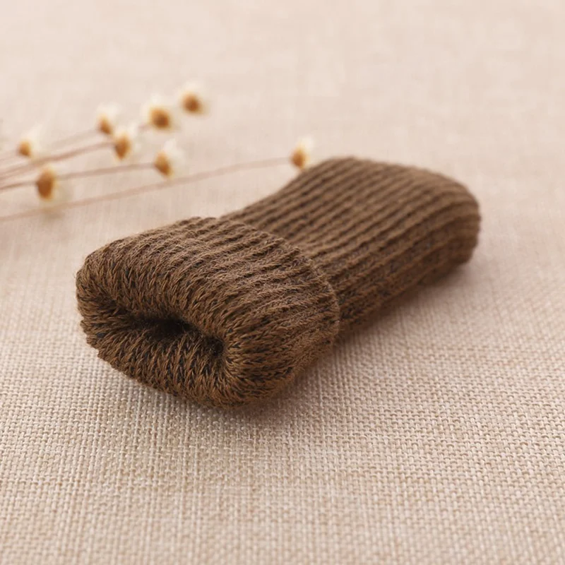4pcs/set Floor Protection Chair Foot Pad Leg Furniture Wool Knitting Cover Cat Pads Paw Protector Socks Table |