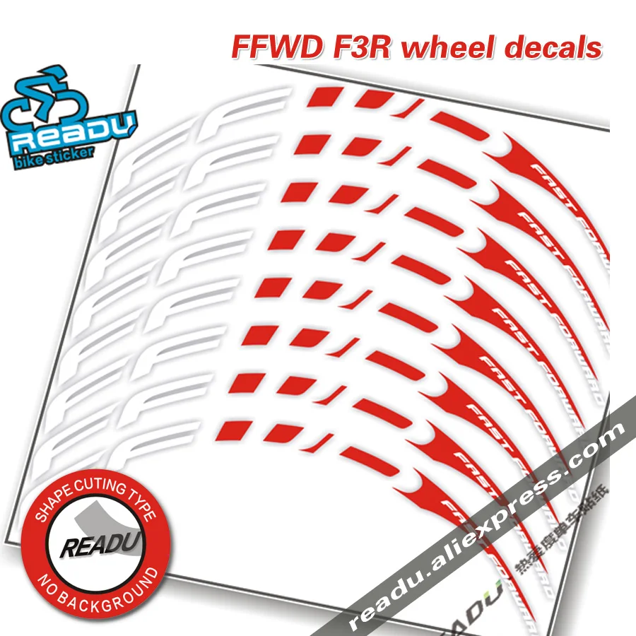 FFWD F3R road Bicycle wheel Group stickers F3R Replacement Sticker Decal Depth 20mm for the frame height of 30mm bike decals