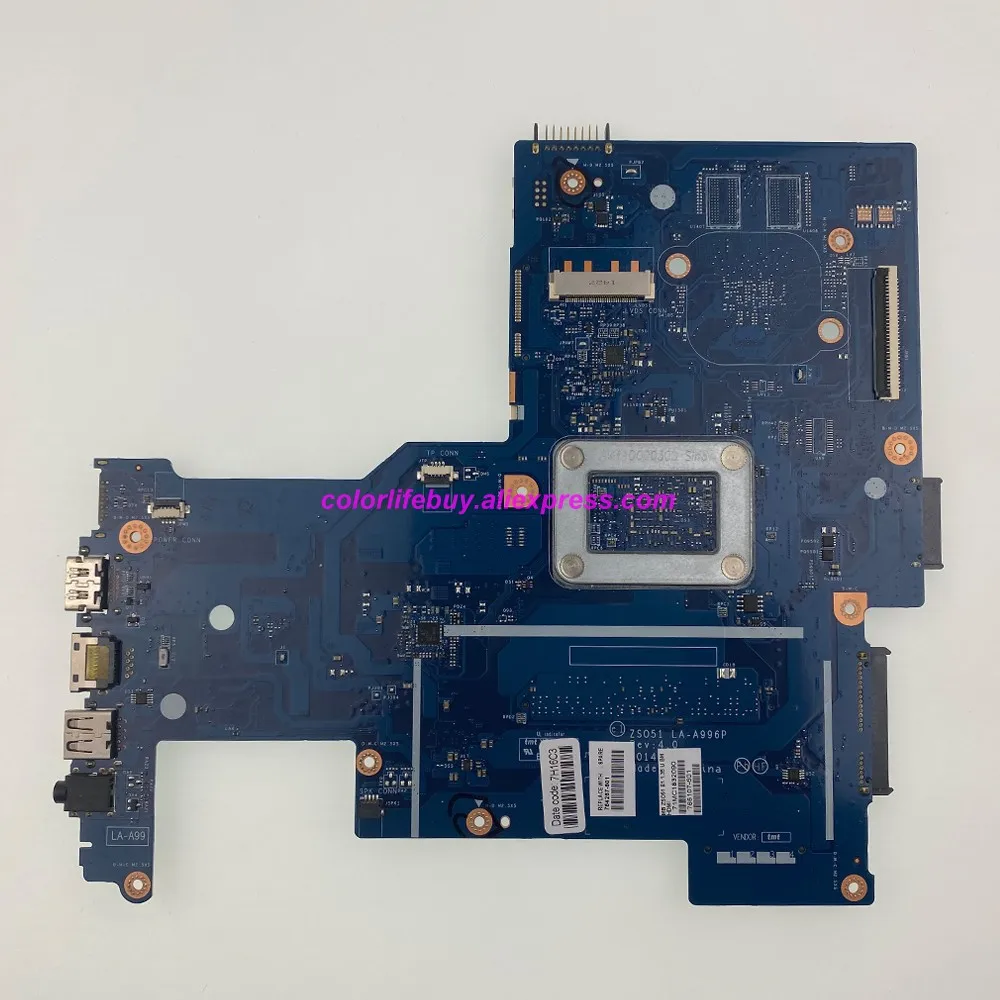 Оригинальная материнская плата 764267-501 764267-001 764267-601 UMA E1-6010 CPU ZSO51 для ноутбука HP 15-G