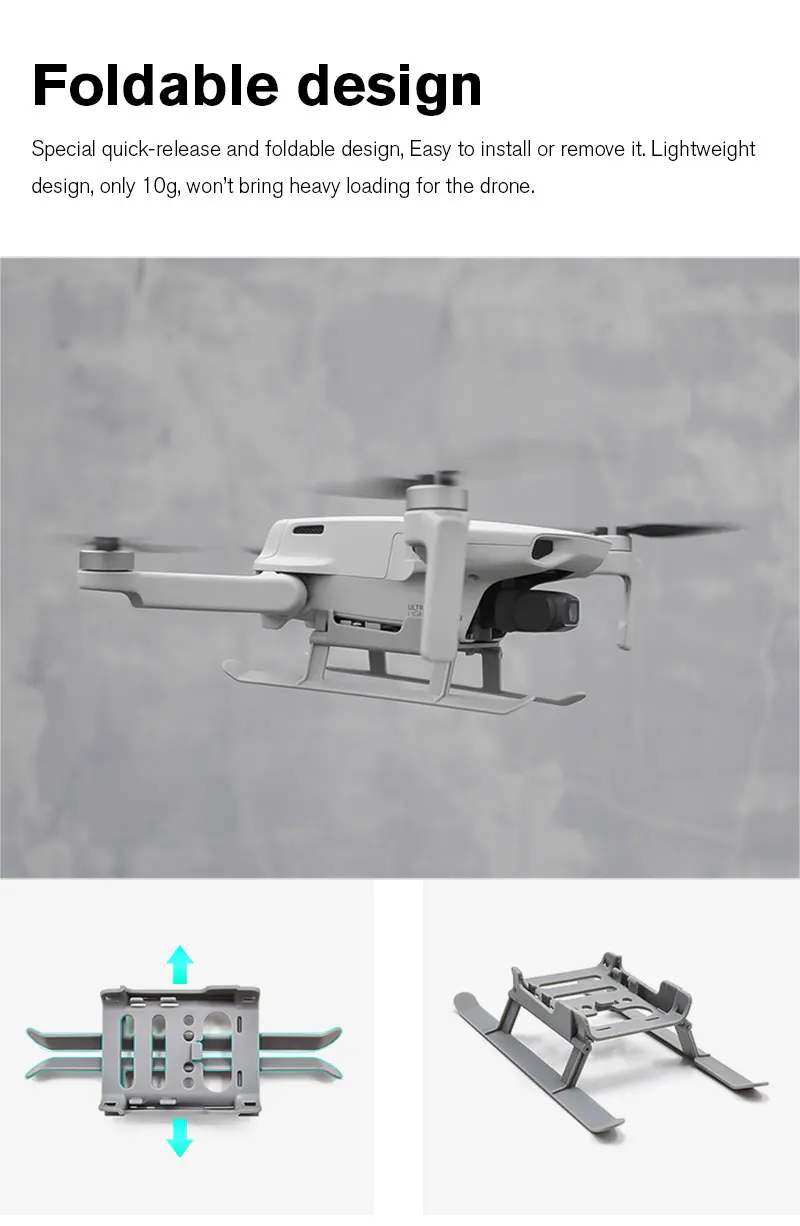 STARTRC DJI Mavic мини повышенный штатив/посадочная Шестерня/Удлинительный кронштейн