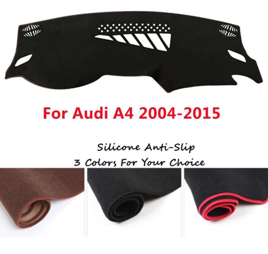 

Супер мягкий Противоскользящий чехол на приборную панель автомобиля для Audi A4 (2004-2015) 2005-06-07-08-09-10-2014, автомобильный коврик для приборной панел...