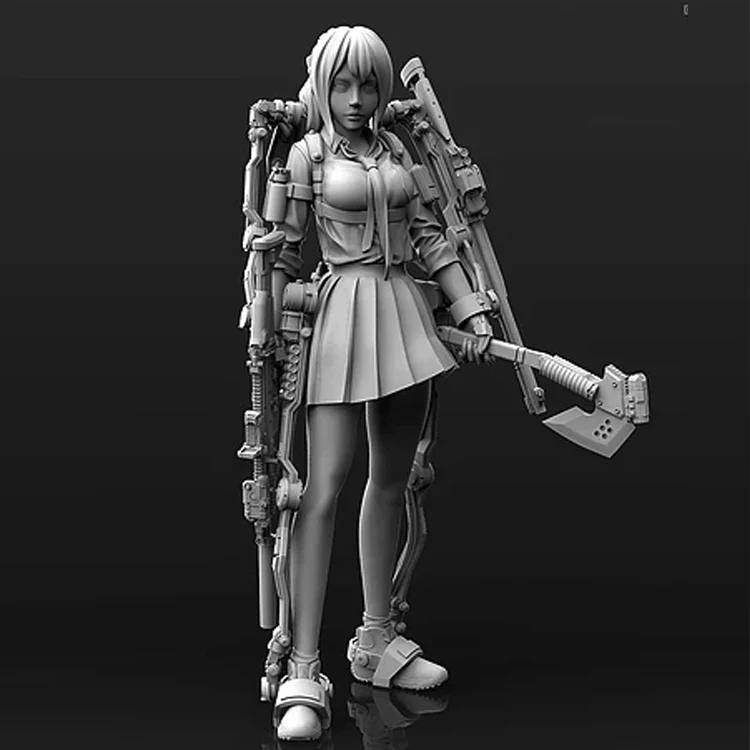 

1/24 Bandit Lord Lily, фигурка модели из смолы GK, механическая тема, несобранный и Неокрашенный комплект