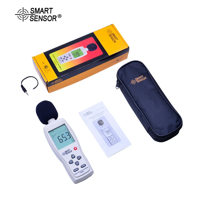 

SMART SENSOR AS824 Digital sound level meter 30~130 dBA 35~130 dBC Noise Decibel meter monitor Sound pressure level db Tester