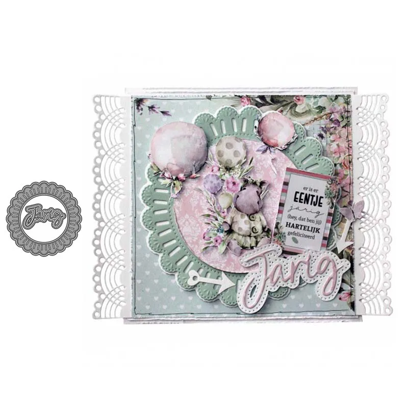 

JC New Design Metal Cutting Dies Letters Circle for Scrapbooking DIY Punch Blade Card Make Stencil Craft Mold Mould Decoration