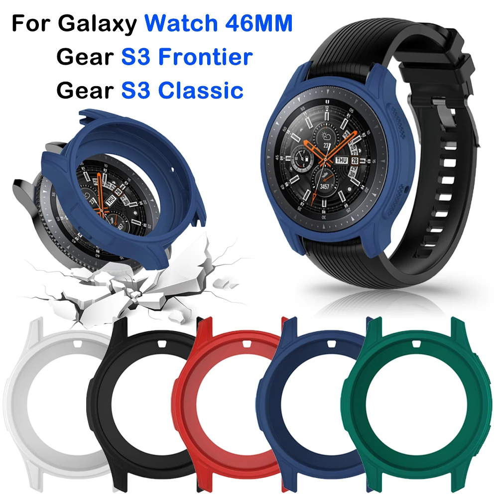Силиконовый защитный чехол для смарт часов Samsung Galaxy Watch 46 мм Gear S3 Classic /