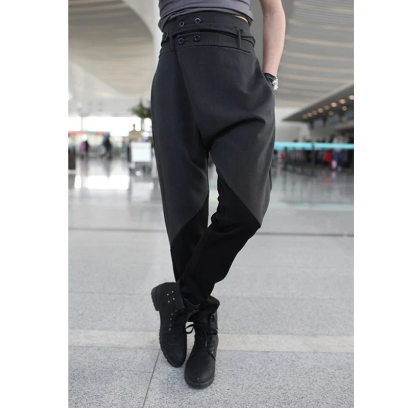 Новинка Весна Осень Корейская версия модные мужские брюки шаровары облегающие