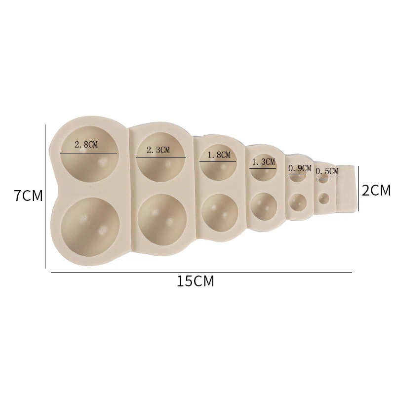 

Silicone Cake Model Chocolate Fudge Mold Large Small Multi Size Pearl Ball Shape DIY Baking Kitchen Baking Cake Tool Decoration^