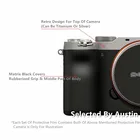 Наклейка на объектив в стиле ретро для SONY A7C, защитное покрытие от царапин, чехол
