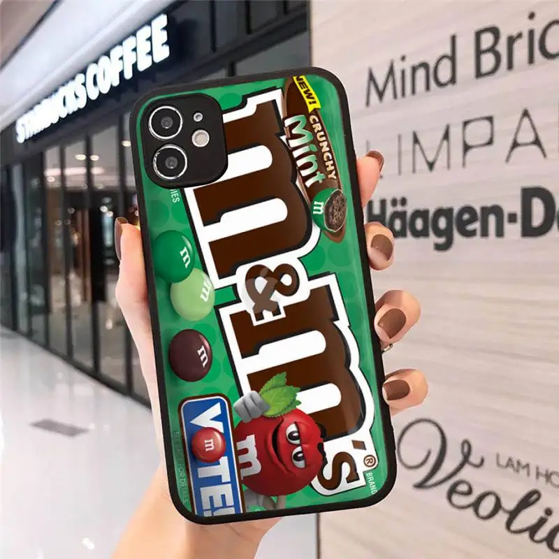 

M&M's Chocolate Nutella Bottle Phone Case Matte Transparent for iPhone 7 8 11 12 s mini pro X XS XR MAX Plus cover funda