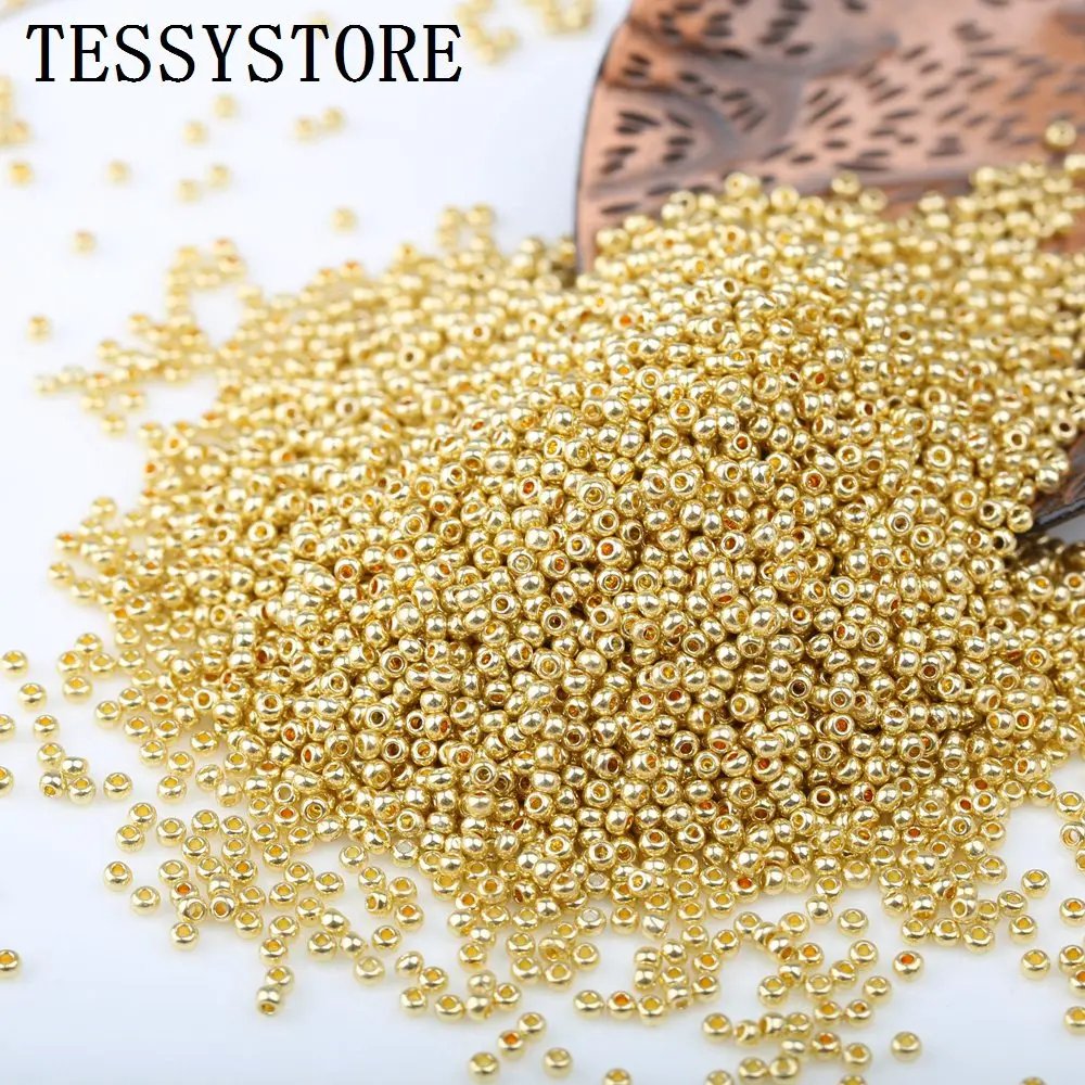 2000 шт. 2 мм Гальванизированный Стеклянный Бисер Чешский высококачественный