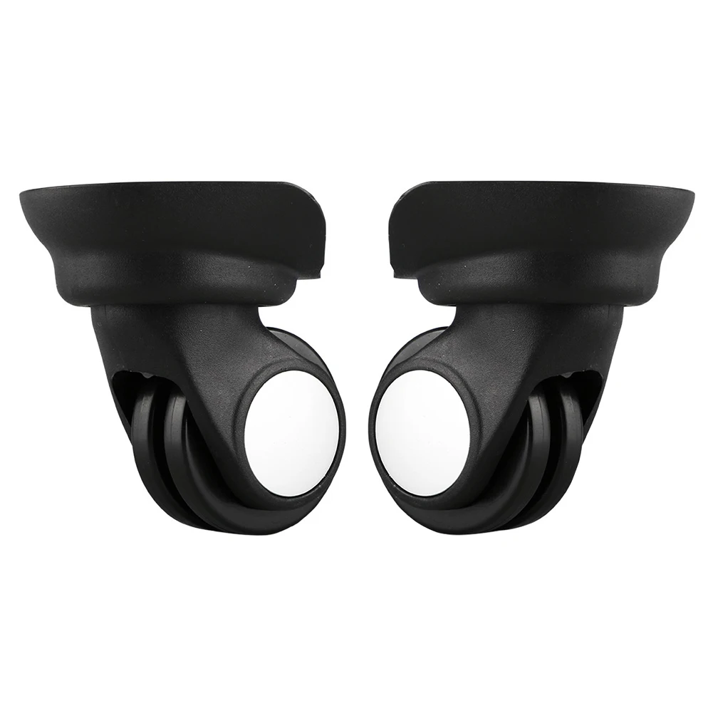 

1pair Travel Replacement PVC 360 Rotating Sliding Durable Flexible Wear Resistant Caster Mute Luggage Wheel Repair Accessories