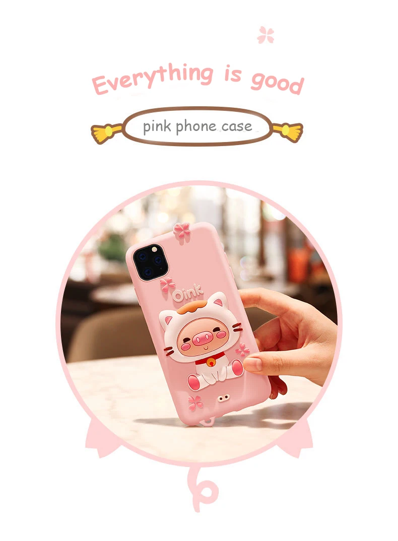 Чехол для телефона Piggy с мультяшным рисунком для iPhone 11, для iPhone 11 Pro Max, ударопрочный чехол, силиконовый милый чехол для iPhone 11 Pro