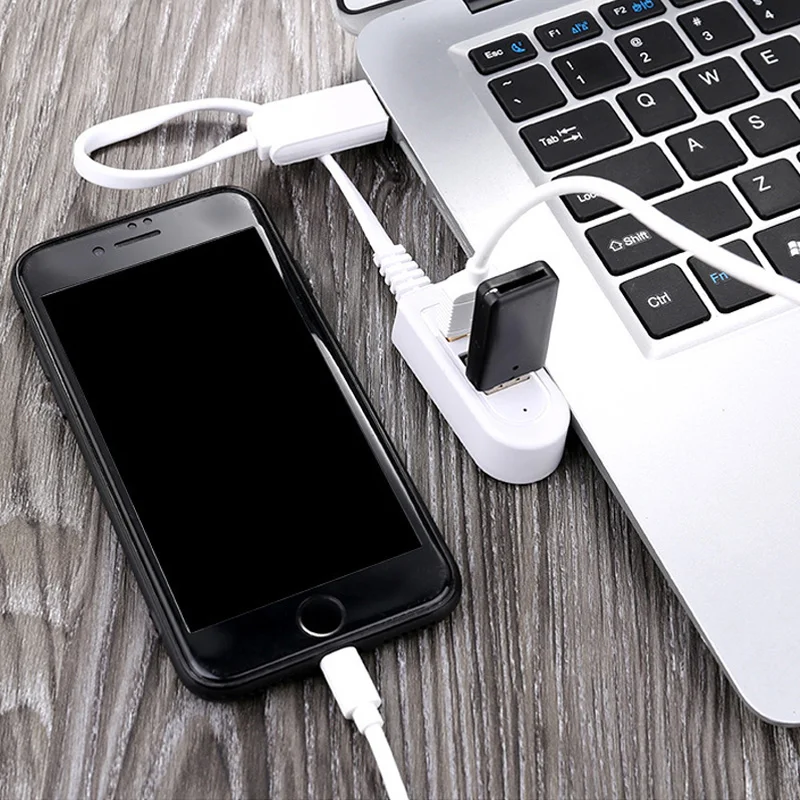 Mini USB Hub 3 Port Split Cable Notebook Laptop Extend 2.0 Data 0.3m 1.2m Charging Adapter For Samsung | Компьютеры и офис