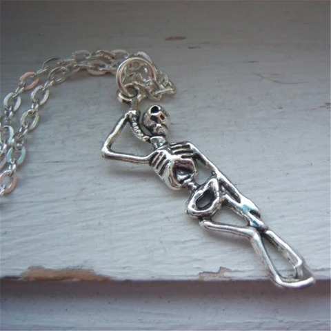 Ожерелье «виселица»-подвесное мужское ожерелье-подвесное ожерелье-скелет-подарок на Хэллоуин ювелирные изделия