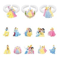 disney princess characters animation pattern ring white epoxy ring resin acrylic ring party for girls accessories ring prs01
