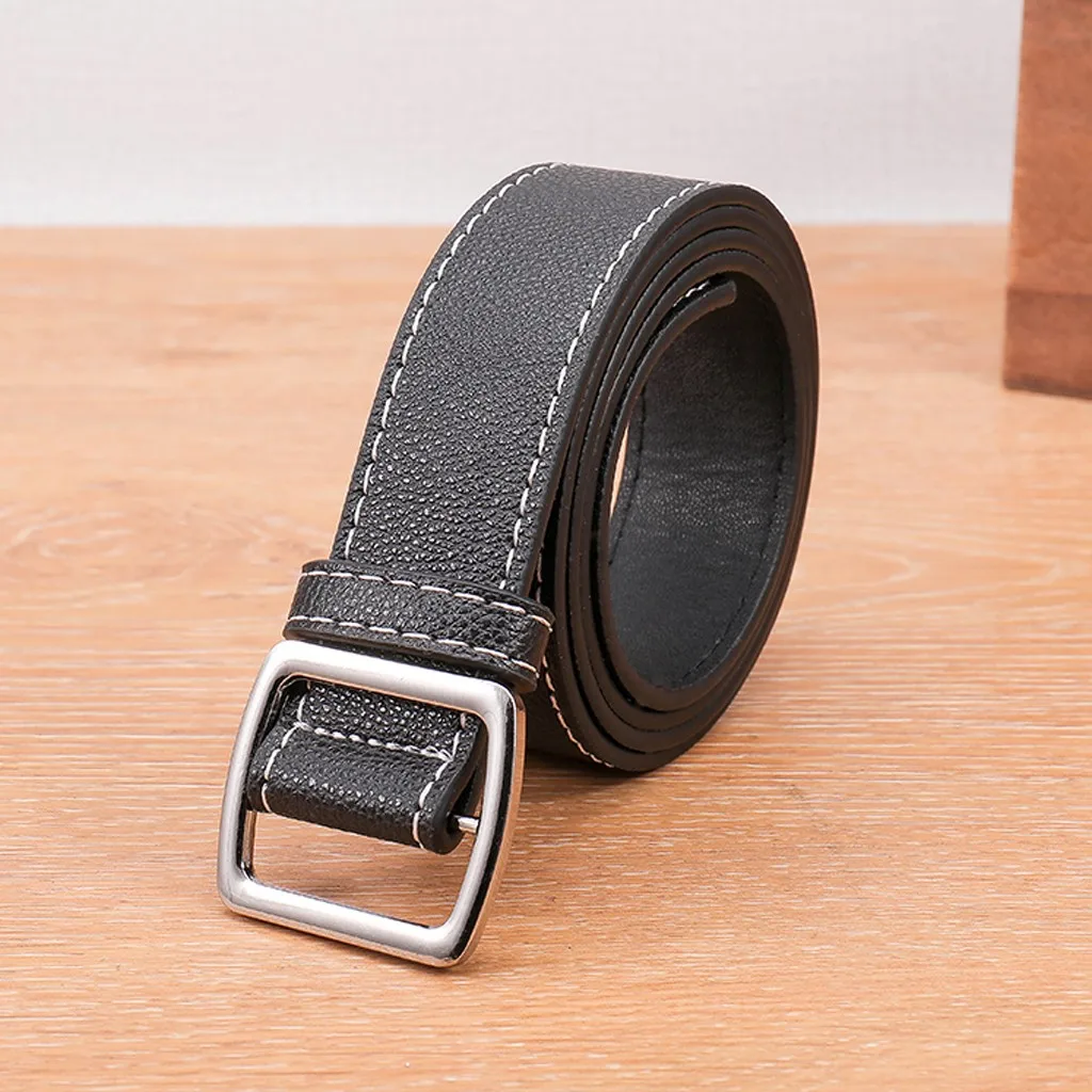 

Fashion Women New Men leather Girdle Buckle Belt Pure Color Waistband Belt Waistband Belt 2021 Daily wear gifts