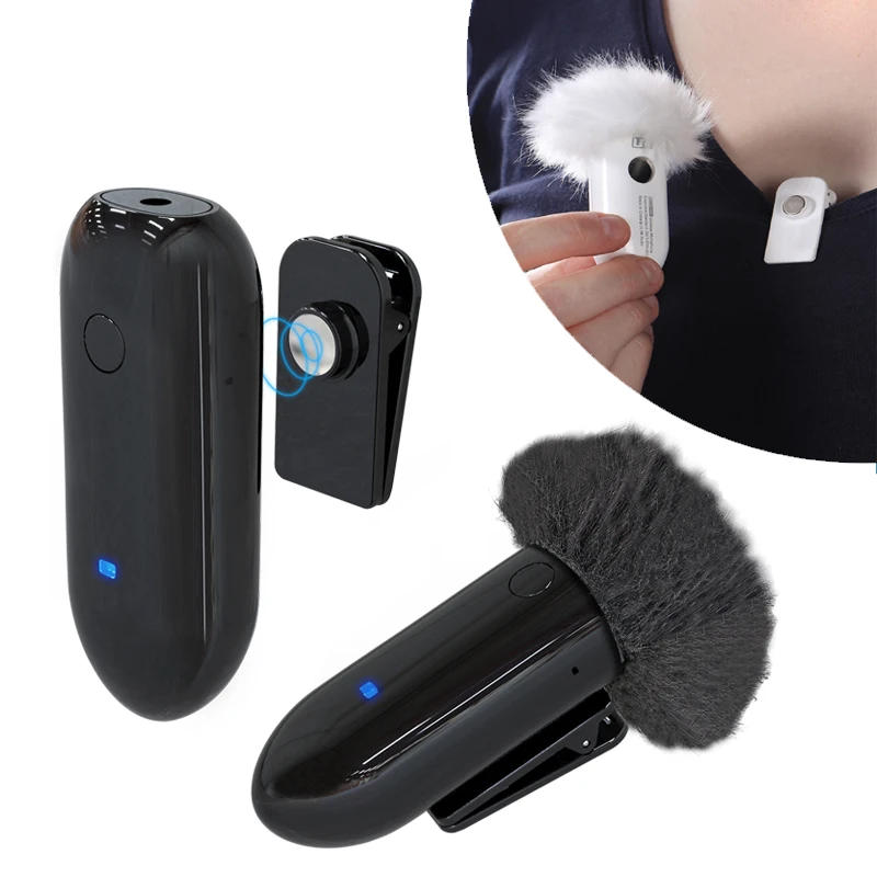 

Lensgo LWM-318C Lavalier Wireless Microphone Video Mic for Cell phones Cameras DSLR Gimbal Vlog Audio Interview Lapel Microphone