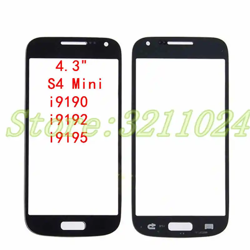 10 шт./лот панель сенсорного экрана для Samsung Galaxy S4/S4 Mini i9500 i9505 i9190 i9195 Передняя