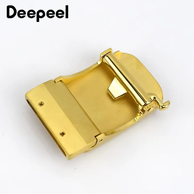 Deepeel 1 шт. твердая латунная пряжка для ремня Для мужчин цает шлифованного