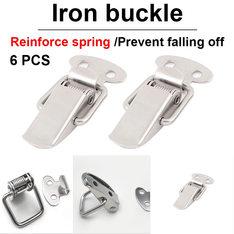 

6pcs Spring Loaded Suitcase Chest Tool Box Locking Toggle Latch Hasp Lock Hardware Latch Lock Herrajes Para Muebles De Madera