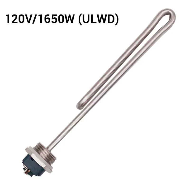 120 V/1650 Вт Foldback Нагревательный элемент 25 см ULWD 304 Нержавеющая сталь домашний пивной DIY Электрический пивоваренный завод