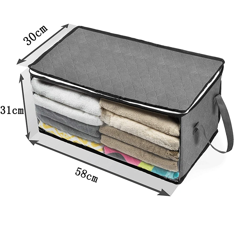 

Non-woven Storage Box Home Finishing for Quilts Clothes Bedding Foldable Storage Bag Storage Box Dustproof and Moisture-proof