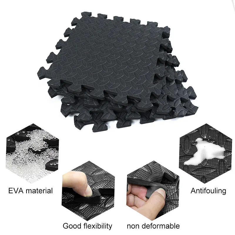 12 шт. 30*30 см Нескользящие сращивающиеся коврики спортивный защитный коврик для