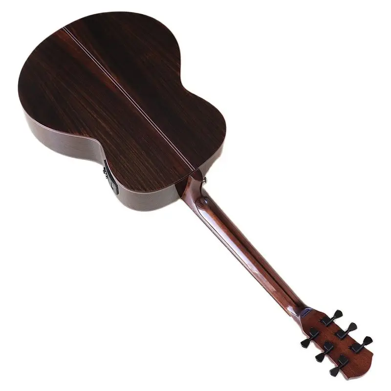 40 zoll akustische gitarre hohe grade folk gitarre solide red cedar holz top professionelle elektrische akustische gitarre mit radiant ecke free globa