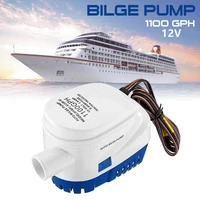 12v 1100gph automatic boat bilge pump 12v electric marine pump boat water exhaust pump submersible bilge sump with switch