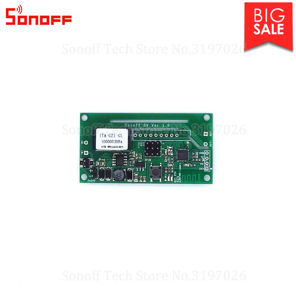 Itead Sonoff SV 5-24V Safe Voltage Wireless WiFi Smart Home Switch Module Support Secondary Development Work with eWeLink APP |