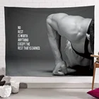 Пуш-ап, мотивационные настенные баннеры, флаг в стиле ретро, искусство на холсте, боксерские боевые искусства, фотозал