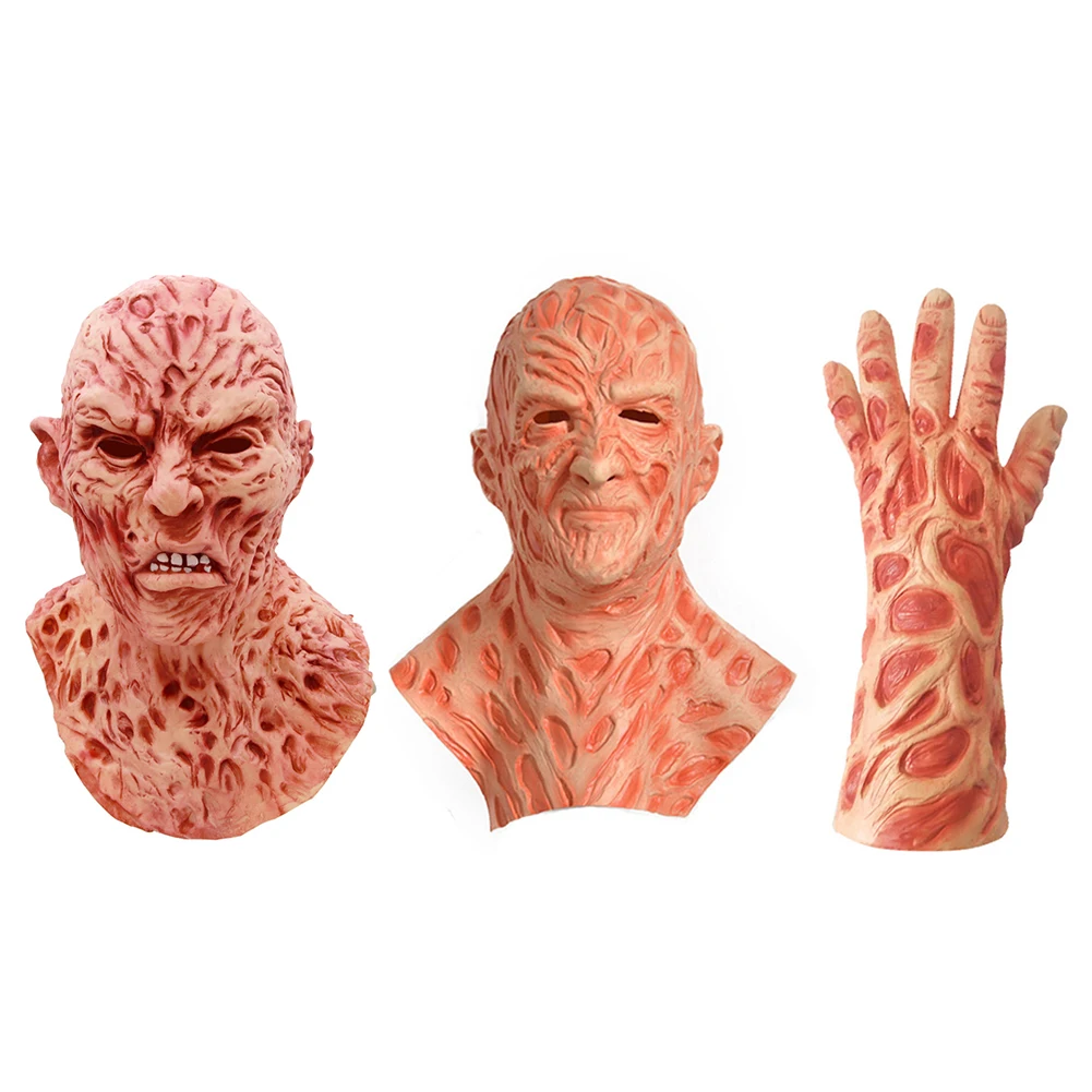 Хэллоуин Детский костюм для вечеринок Джейсон Фредди маска взрослых головные