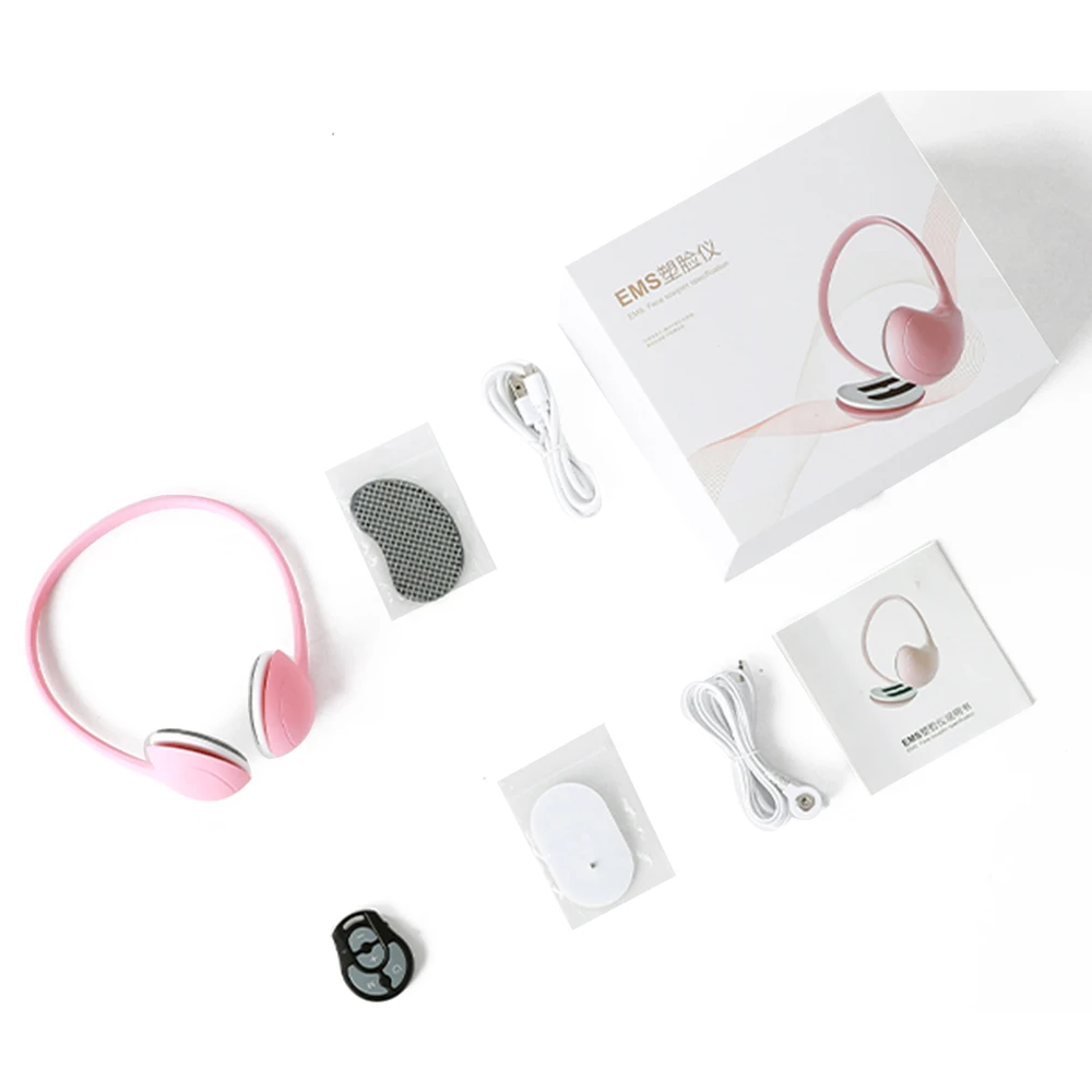 

6 Modes Portable Facial Lifting Tool V-shape Slimming Instrument Electric Massager for Officer Remote Control Beauty Skin Care