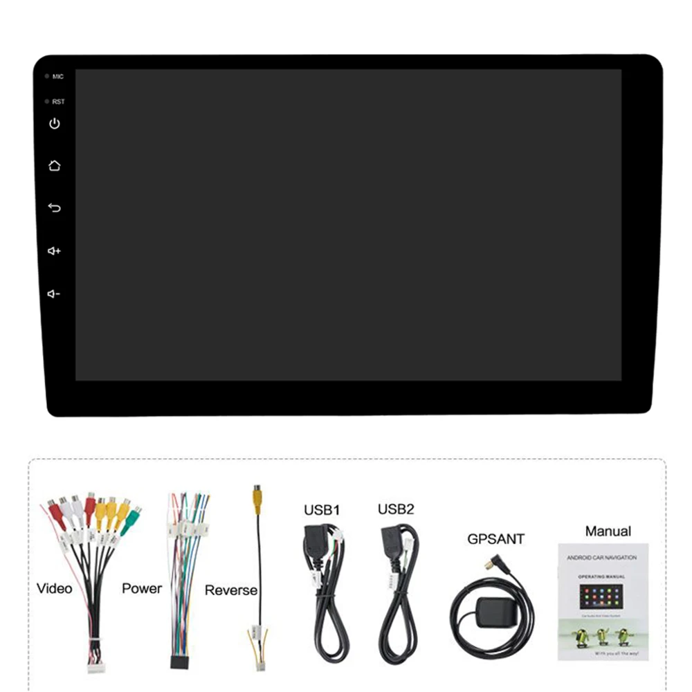 2+16/32G 1 Din Android 9.1 Car Stereo Radio 10.1 inch Multimedia Player GPS Navi WIFI Touch Screen BT FM Audio 1din Mirrorlink | Автомобили