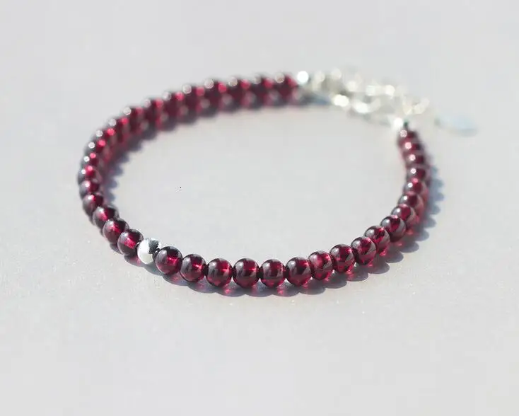 Реальный. 100% Оригинальные серебряные ювелирные изделия Круглый 5 мм натуральный