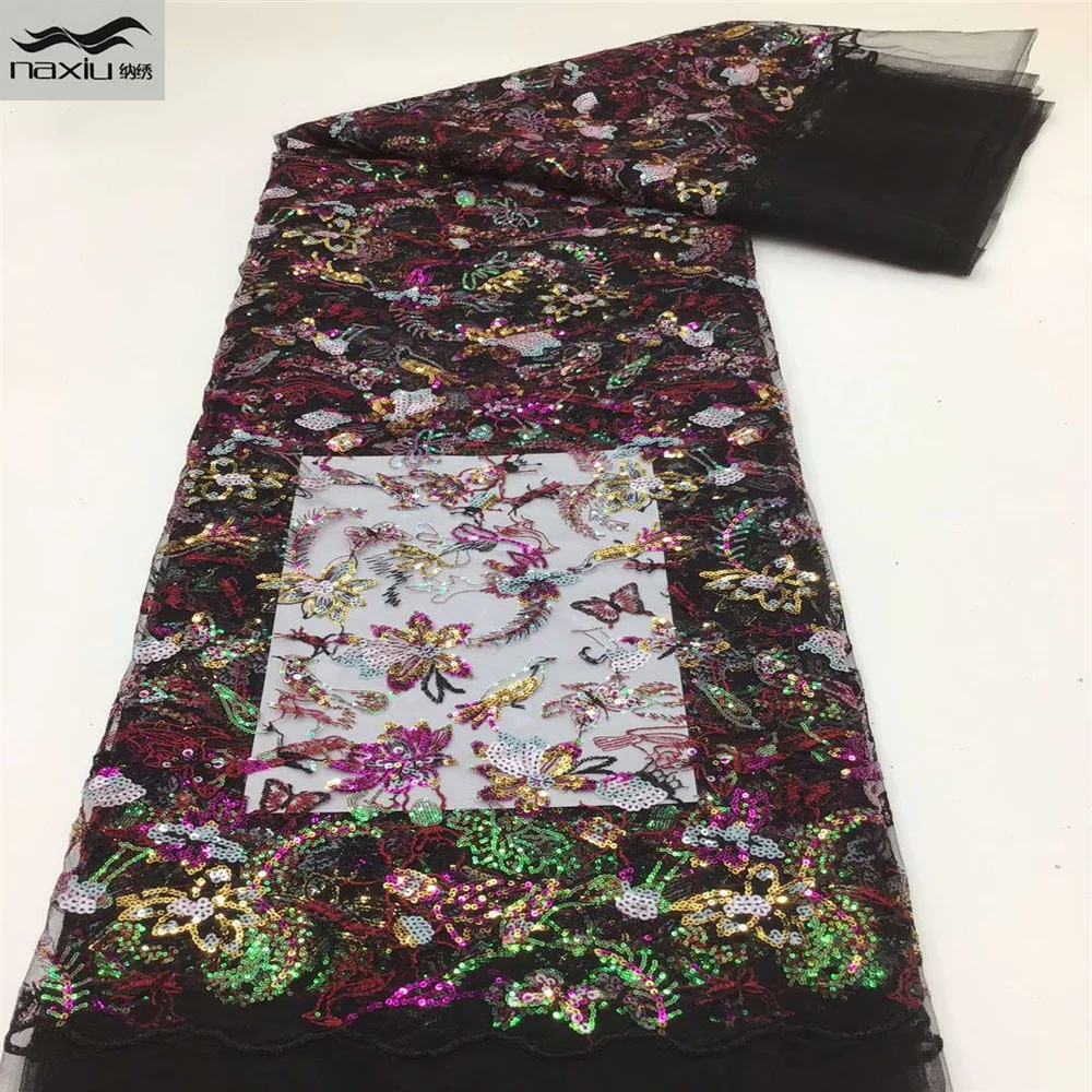 

Madison африканская кружевная ткань Новое поступление 2021 высокое качество пайетки Кружева французские тюль кружева ткани для нигерийских Сва...