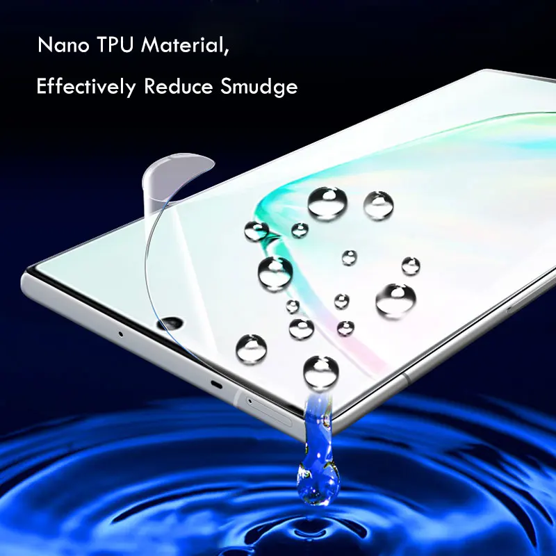 gel protective film for samsung galaxy note 10 lite tpu screen protector for galaxy note 10 plus 9 8 full cover hydrogel film free global shipping