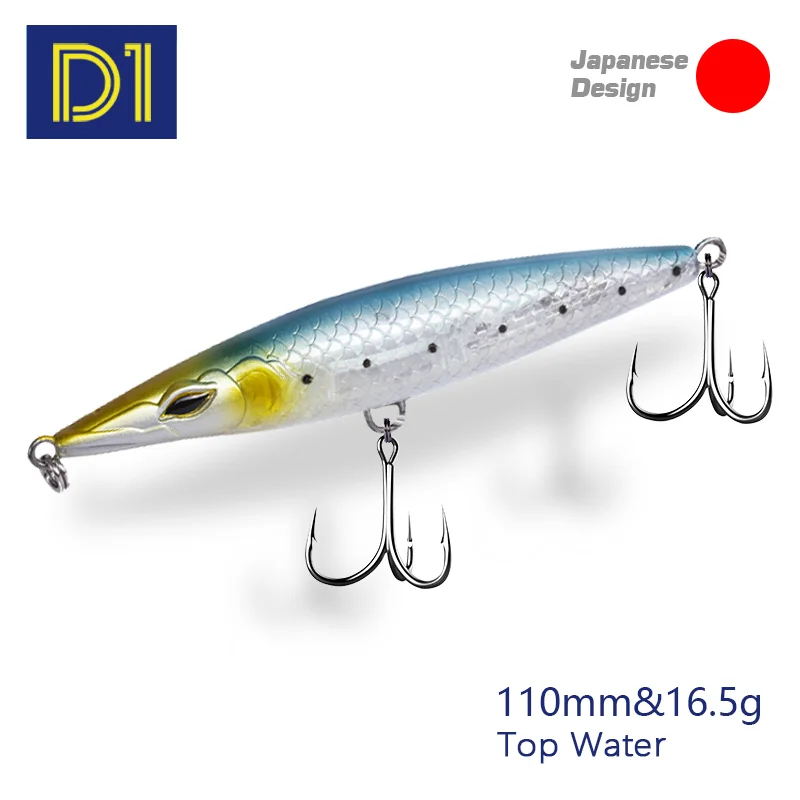 D1 карандаш рыболовные приманки 90/110/130 мм 12/16.5/26/5g поплавок Stickbaits плавающий жесткие