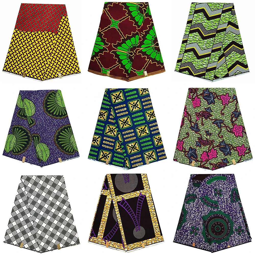 

Гарантия, высокое качество, принты в Нигерии, ткань Настоящая Африканская ткань с восковой печатью, 100% хлопчатобумажная ткань V 632-477