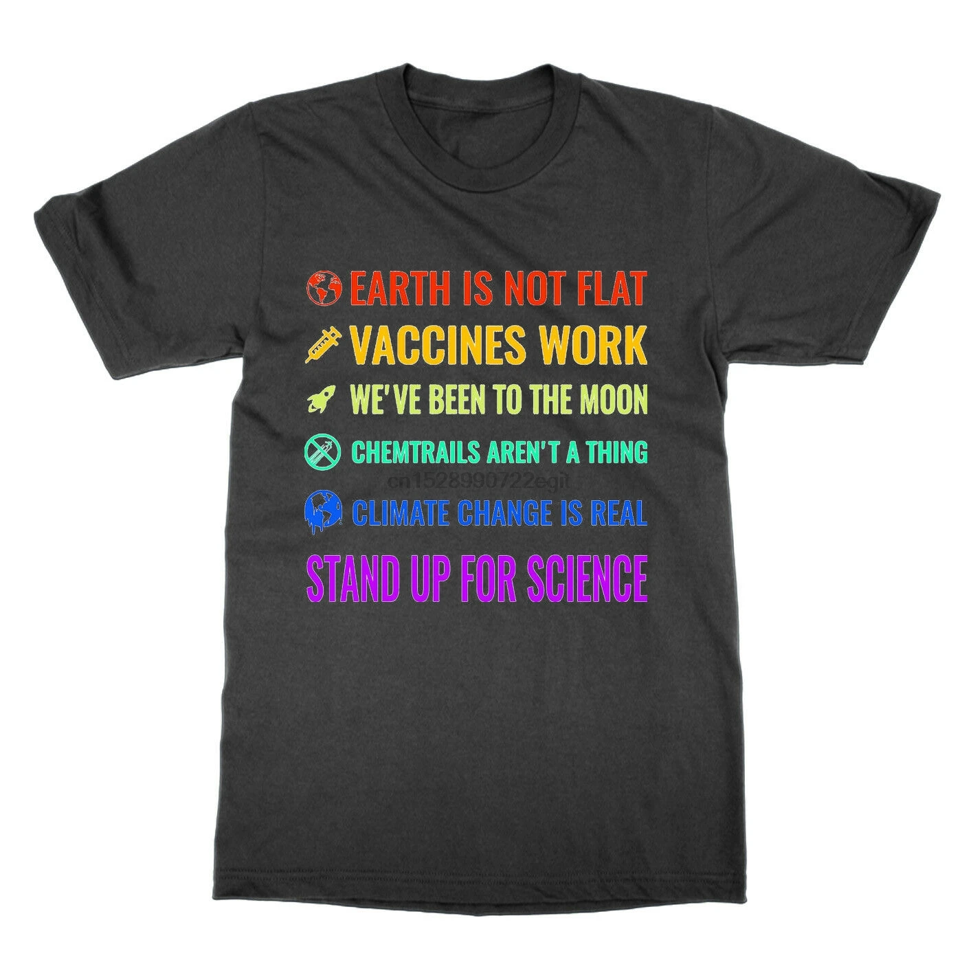 

Earth is not flat! Stand Up for Science t-shirt funny nerd tee joke gift