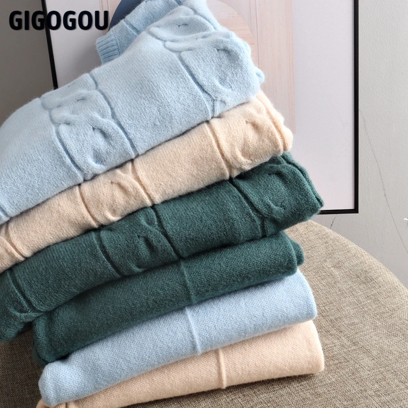 Женский трикотажный костюм GIGOGOU комплект из 2 предметов с укороченным топом и