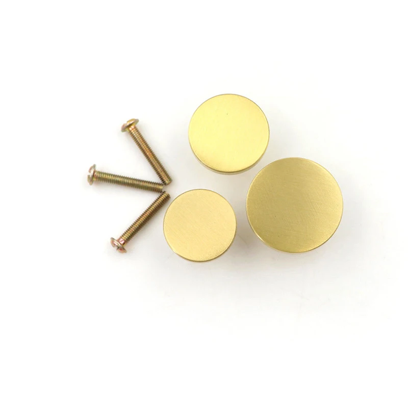 1 шт. латунная круглая дверная ручка шкаф ящик комод Кухня Потяните ручки