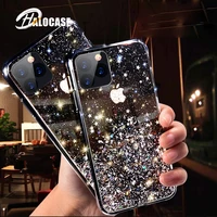soft silicon transparent bling glitter phone case for iphone 13 12 11pro max x xs max xr 7 8 6 6s plus se2020 phone cover capa